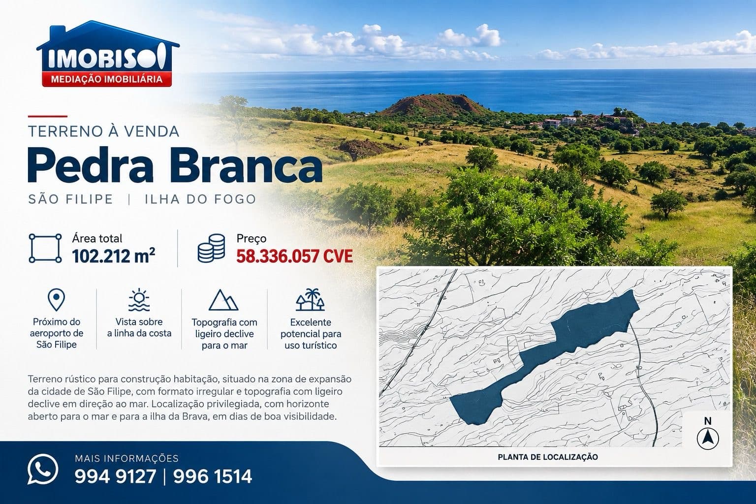 Land for sale in Sao Felipe, Fogo — foto principal