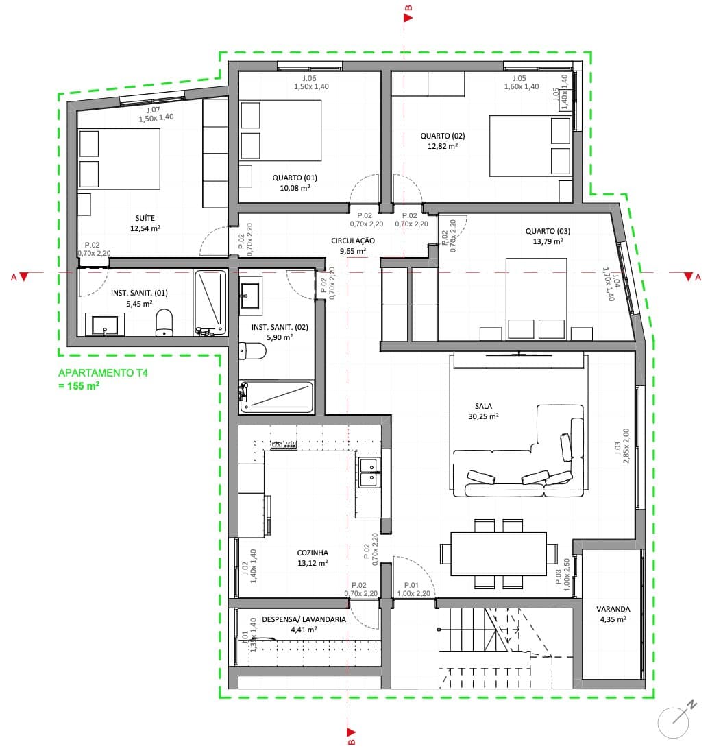Apartamento T4 à venda na Praia, Santiago — foto 4